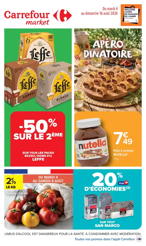 Catalogue Carrefour Drive | APÉRO DINATOIRE | 2026-08-04T00:00:00.000Z - 2026-08-16T00:00:00.000Z