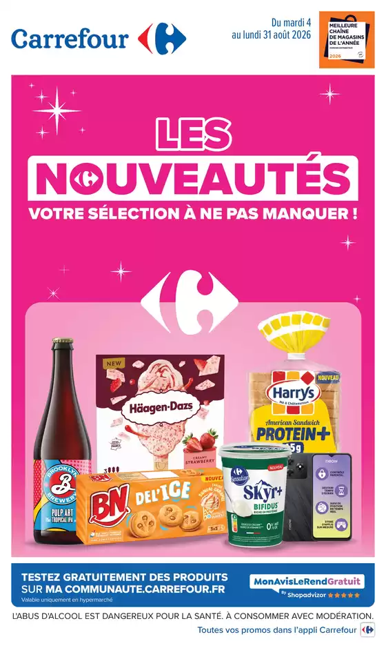 Catalogue Carrefour Drive | INNOVATIONS AOUT | 2026-08-04T00:00:00.000Z - 2026-08-31T00:00:00.000Z