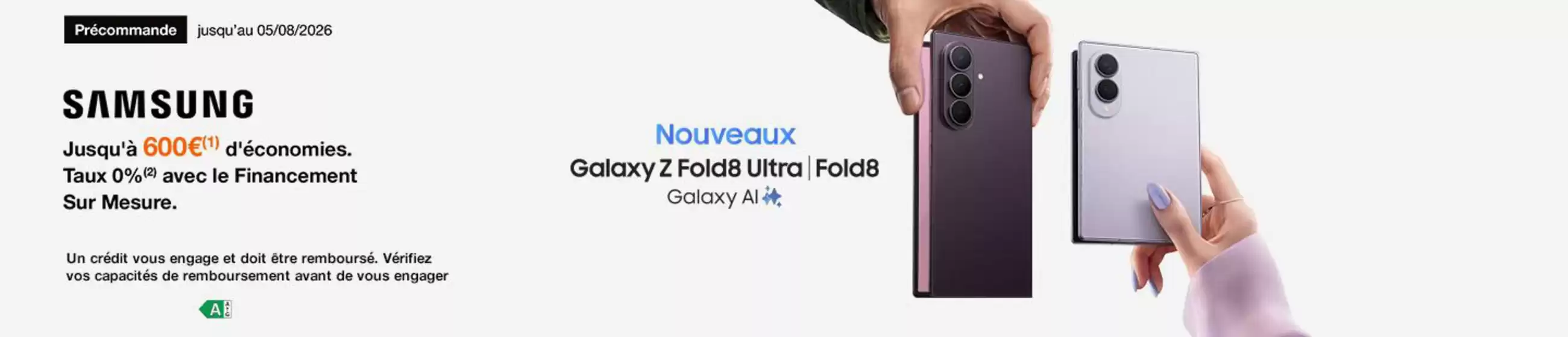 Catalogue Orange | SAMSUNG Jusqu'à 600€ d'économies. | 2026-07-24T00:00:00.000Z - 2026-08-05T00:00:00.000Z