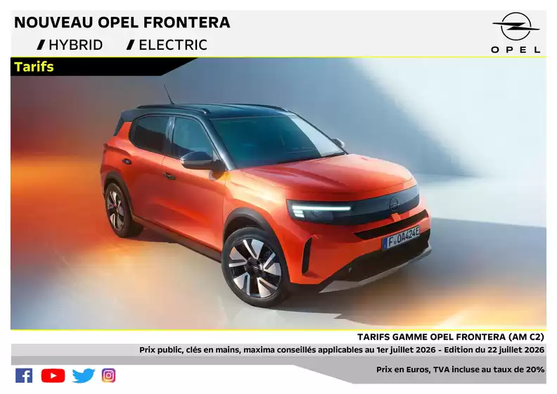 Catalogue Opel | Super réductions sur des produits sélectionnés | 2026-07-24T00:00:00.000Z - 2026-12-31T00:00:00.000Z