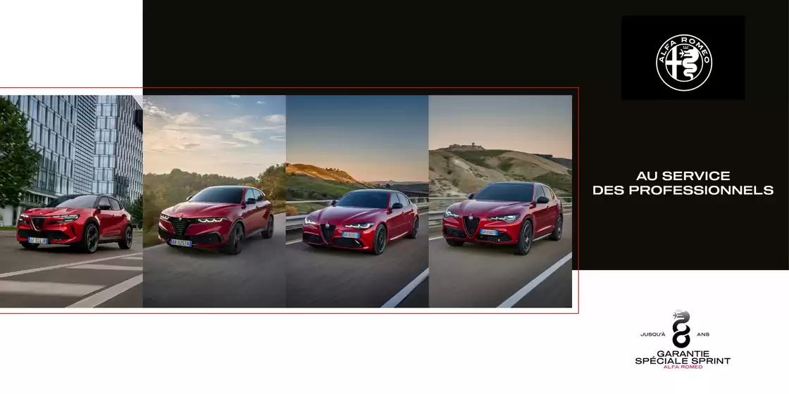 Catalogue Alfa Romeo à Treffort-Cuisiat | Brochure gamme Alfa Romeo BtoB avril 2026 | 2026-07-24T00:00:00.000Z - 2026-08-31T00:00:00.000Z