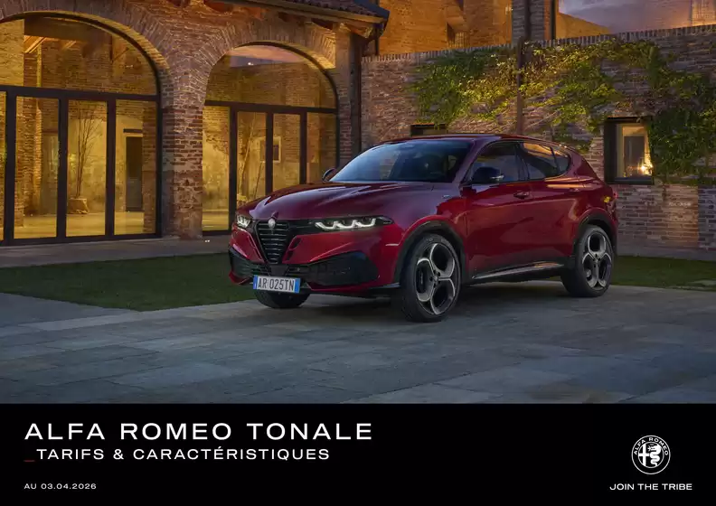 Catalogue Alfa Romeo | Tonale | 2026-07-24T00:00:00.000Z - 2026-08-31T00:00:00.000Z