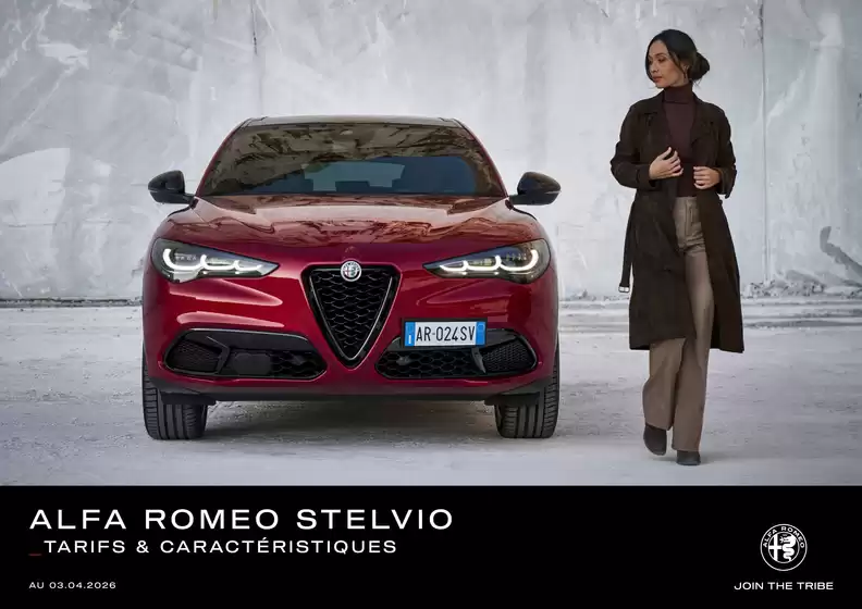 Catalogue Alfa Romeo | Brochure tarifs gamme Stelvio | 2026-07-24T00:00:00.000Z - 2026-08-31T00:00:00.000Z