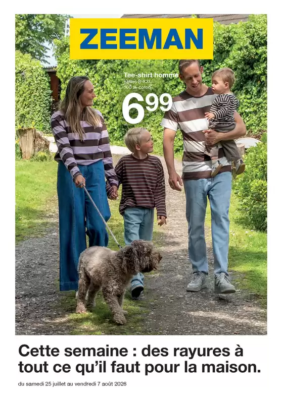 Catalogue Zeeman à Morangis (Essonne) | Cette semaine : des rayures à tout ce qu’il faut pour la maison. | 2026-07-27T00:00:00.000Z - 2026-08-07T00:00:00.000Z