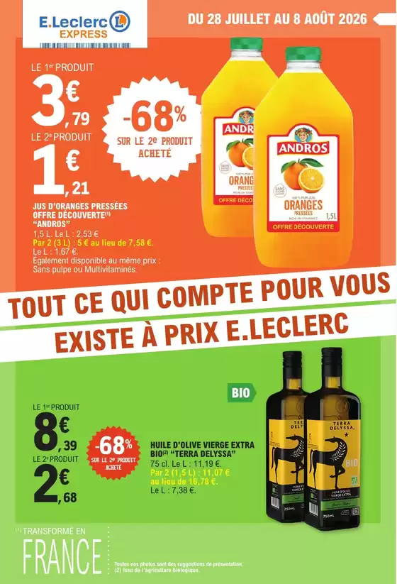 Catalogue E.Leclerc Express | TRAFIC POUVOIR DACHAT 7 - EXPRESS | 2026-07-28T00:00:00.000Z - 2026-08-08T00:00:00.000Z