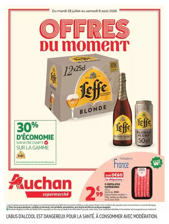 Catalogue Auchan Supermarché | OFFRES DU moment | 2026-07-28T00:00:00.000Z - 2026-08-08T00:00:00.000Z