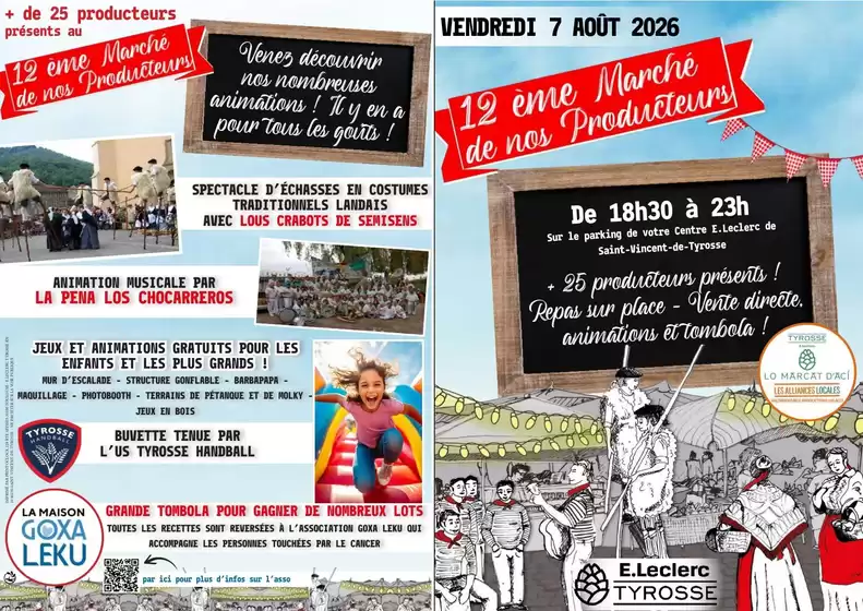 Catalogue E.Leclerc à Châtenoy (Loiret) | MARCHE DE NOS PRODUCTEURS | 2026-08-07T00:00:00.000Z - 2026-08-07T00:00:00.000Z
