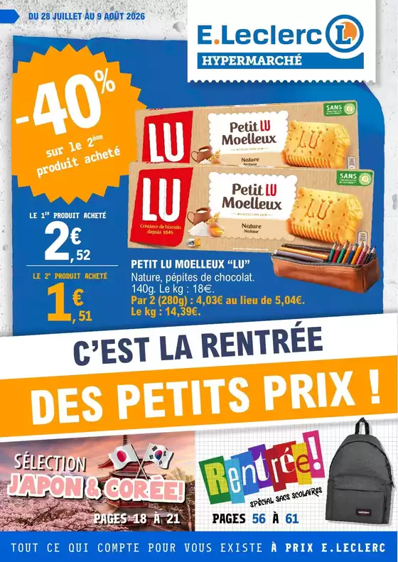 Catalogue E.Leclerc | 26C016LR | 2026-07-28T00:00:00.000Z - 2026-08-09T00:00:00.000Z