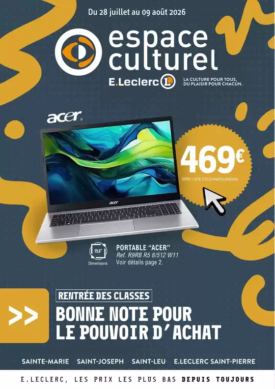 Catalogue E.Leclerc | 26C916LR | 2026-07-28T00:00:00.000Z - 2026-08-09T00:00:00.000Z