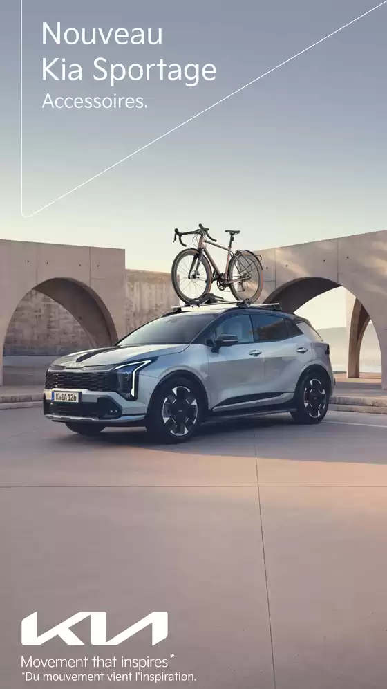 Catalogue KIA | Kia France Brochure accessoires Nouveau Sportage Mars 2026 | 2026-07-28T00:00:00.000Z - 2026-12-31T00:00:00.000Z