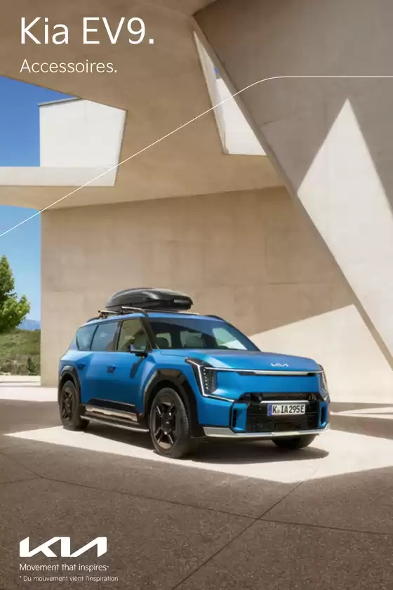 Catalogue KIA | K EV9 accessories brochure CS6 FR v6 | 2026-07-28T00:00:00.000Z - 2026-12-31T00:00:00.000Z