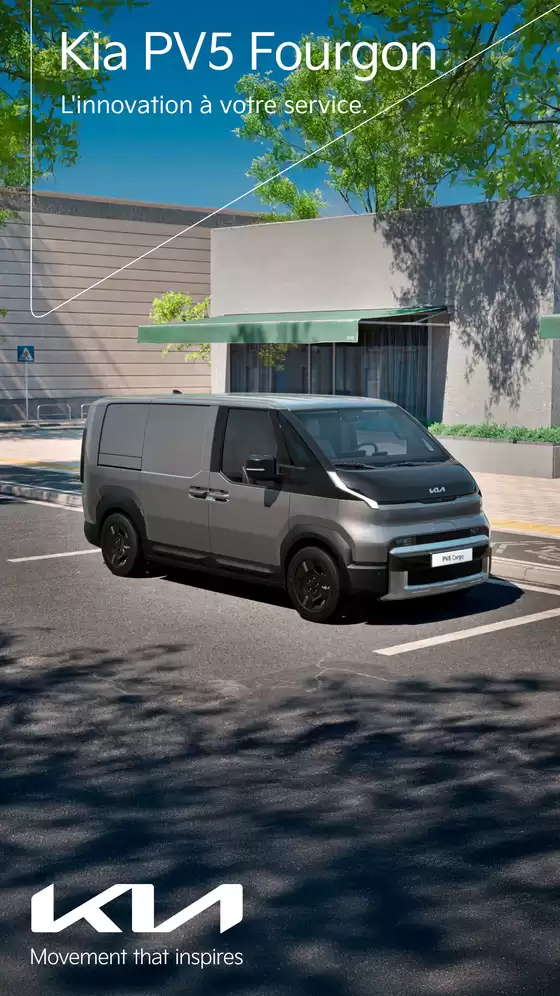 Catalogue KIA à Parcey | Kia France BROCHURE PV5 Fourgon  | 2026-07-28T00:00:00.000Z - 2026-12-31T00:00:00.000Z