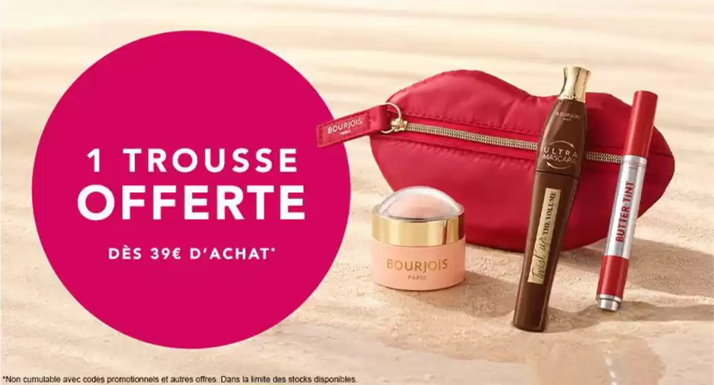 Catalogue Bourjois à Aulnoy-lez-Valenciennes | Une pochette lèvres offerte | 2026-07-29T00:00:00.000Z - 2026-08-30T00:00:00.000Z