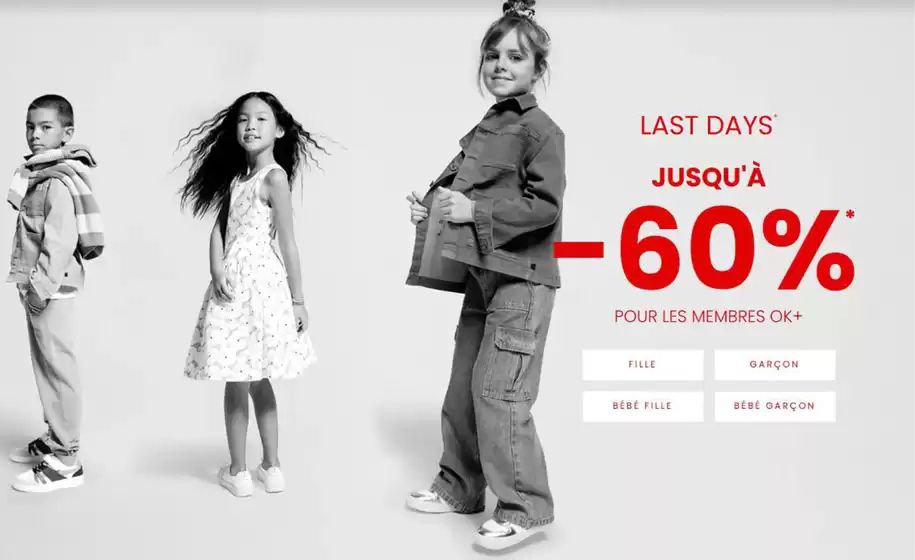 Catalogue Okaïdi à Betschdorf | LAST DAYS : Jusqu'à -60% | 2026-07-29T00:00:00.000Z - 2026-08-16T00:00:00.000Z