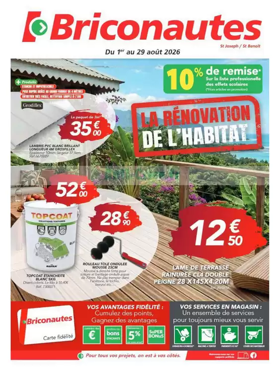 Catalogue Les Briconautes à Villiers-sur-Marne | LA RENOVATION DE L'HABITAT | 2026-08-01T00:00:00.000Z - 2026-08-29T00:00:00.000Z