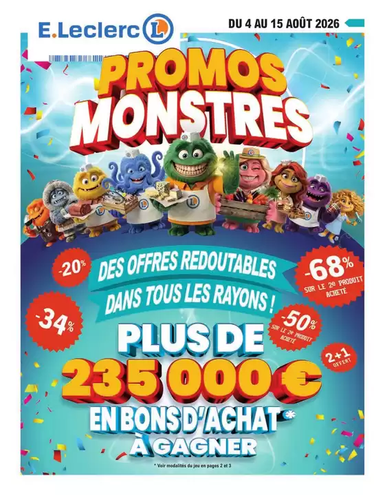 Catalogue E.Leclerc à Marolles-en-Hurepoix | ANNIVERSAIRE 1 | 2026-08-04T00:00:00.000Z - 2026-08-15T00:00:00.000Z