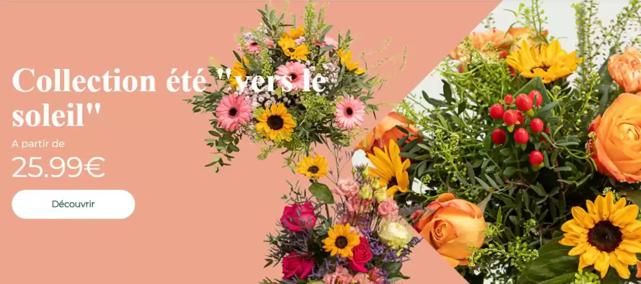 Catalogue Carrément Fleurs | Bouquets de fleurs d’été | 2026-08-03T00:00:00.000Z - 2026-08-31T00:00:00.000Z