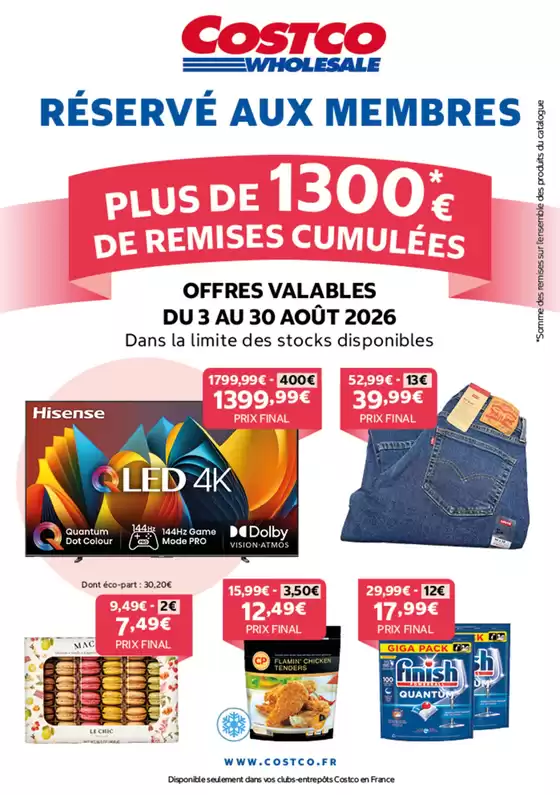Catalogue Costco | Nos meilleures offres pour vous | 2026-08-03T00:00:00.000Z - 2026-08-30T00:00:00.000Z