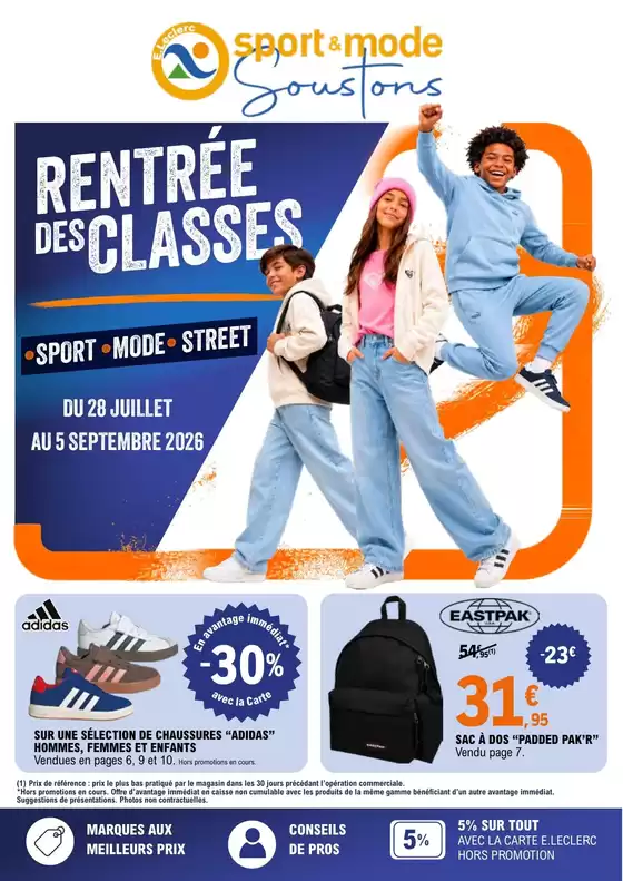 Catalogue E.Leclerc Sports à Mayenne | RDC sport | 2026-07-28T00:00:00.000Z - 2026-09-05T00:00:00.000Z
