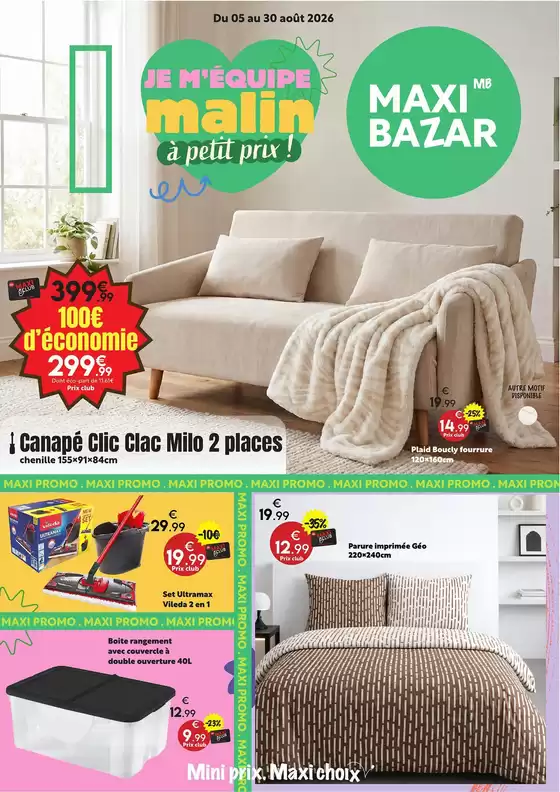 Catalogue Maxi Bazar | Catalogue Maxi Bazar | 2026-08-05T00:00:00.000Z - 2026-08-30T00:00:00.000Z