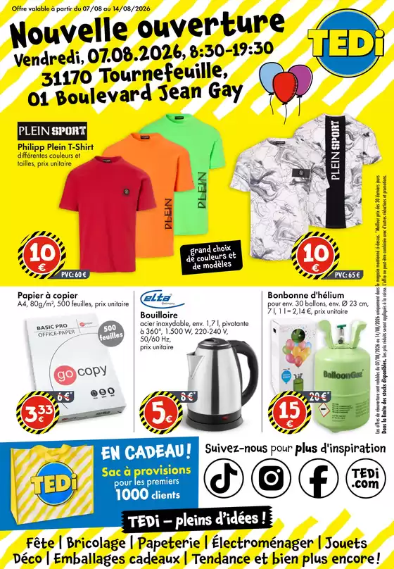 Catalogue TEDi | TEDi - pleins d'idées | 2026-08-05T00:00:00.000Z - 2026-08-11T00:00:00.000Z