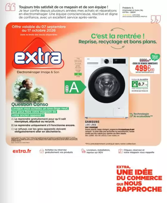 Catalogue Extra à Marcq-en-Barœul | Extra BP Tabloid Septembre 2026 | 2026-09-07T00:00:00.000Z - 2026-10-17T00:00:00.000Z