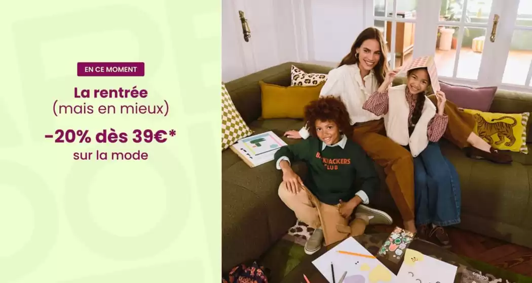 Catalogue La Redoute | Nos bons prix pour la rentrée | 2026-08-07T00:00:00.000Z - 2026-08-31T00:00:00.000Z