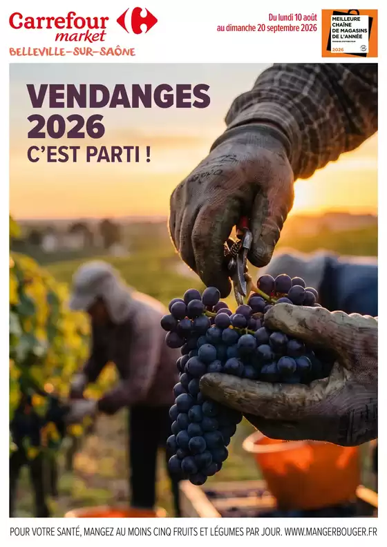 Catalogue Carrefour Drive à Saint-Etienne-de-Tulmont | VENDANGES 2026 CEST PARTI | 2026-08-07T00:00:00.000Z - 2026-09-20T00:00:00.000Z