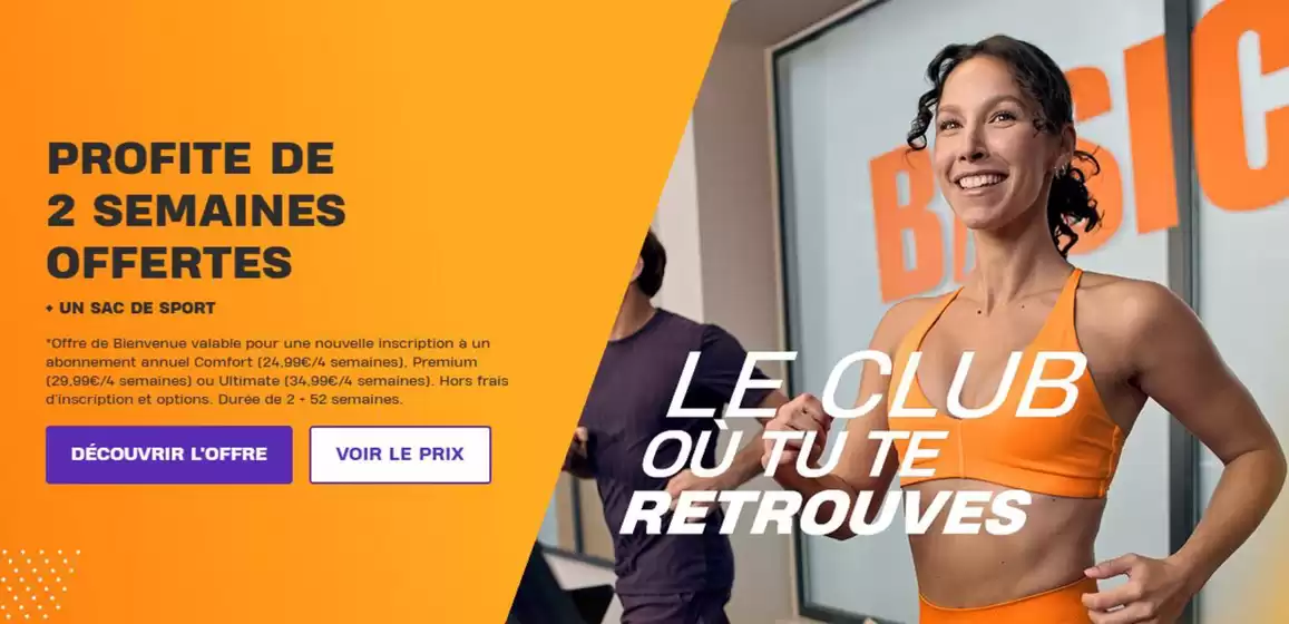 Catalogue Basic Fit à Sens | Profite de 2 semaines offertes | 2026-08-07T00:00:00.000Z - 2026-08-31T00:00:00.000Z