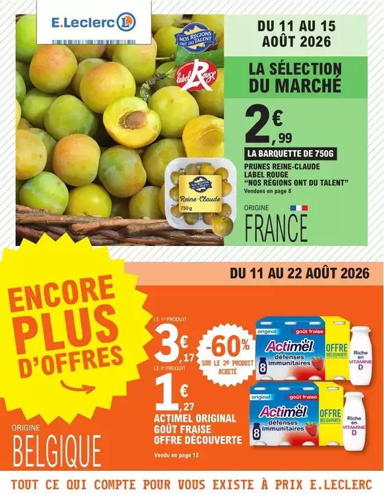 Catalogue E.Leclerc à Beauregard-l'Évêque | TRAFIC POUVOIR ACHAT 8 - MIXTE | 2026-08-11T00:00:00.000Z - 2026-08-22T00:00:00.000Z