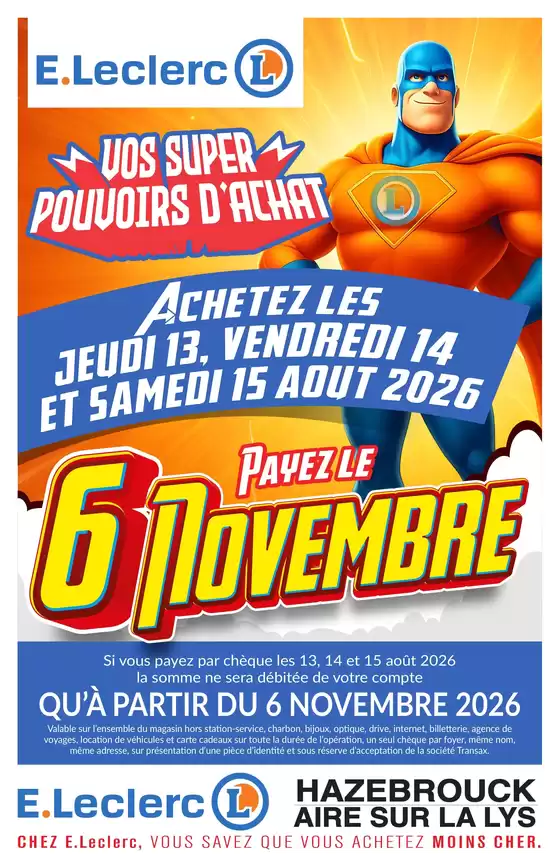 Catalogue E.Leclerc | Tract mag 13 au 16 août | 2026-08-13T00:00:00.000Z - 2026-08-15T00:00:00.000Z