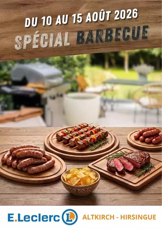 Catalogue E.Leclerc | Barbecue | 2026-08-10T00:00:00.000Z - 2026-08-15T00:00:00.000Z