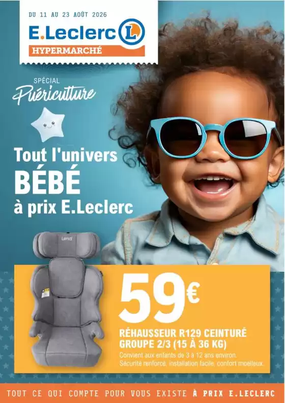 Catalogue E.Leclerc | 26C117LR | 2026-08-11T00:00:00.000Z - 2026-08-23T00:00:00.000Z