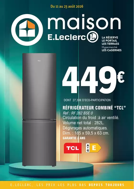 Catalogue E.Leclerc | 26C817LR | 2026-08-11T00:00:00.000Z - 2026-08-23T00:00:00.000Z