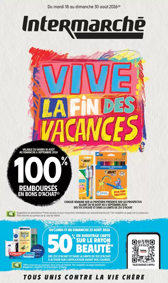 Catalogue Intermarché Express à Saint-Jean-de-Beugné | TF AOUT 4 + CAHIER REGION | 2026-08-18T00:00:00.000Z - 2026-08-30T00:00:00.000Z
