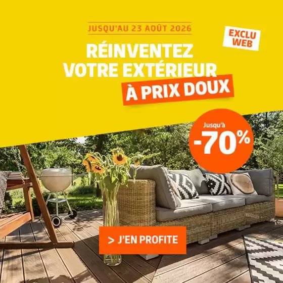 Catalogue Jardiland | Bons plans d'été | 2026-08-11T00:00:00.000Z - 2026-08-23T00:00:00.000Z