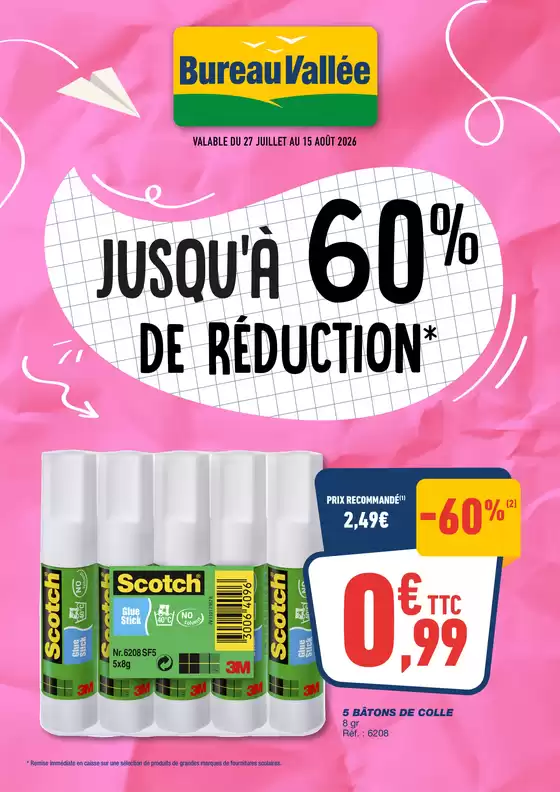 Catalogue Bureau Vallée à Paris | Jusqu'à 60% de réduction | 2026-08-11T00:00:00.000Z - 2026-08-15T00:00:00.000Z