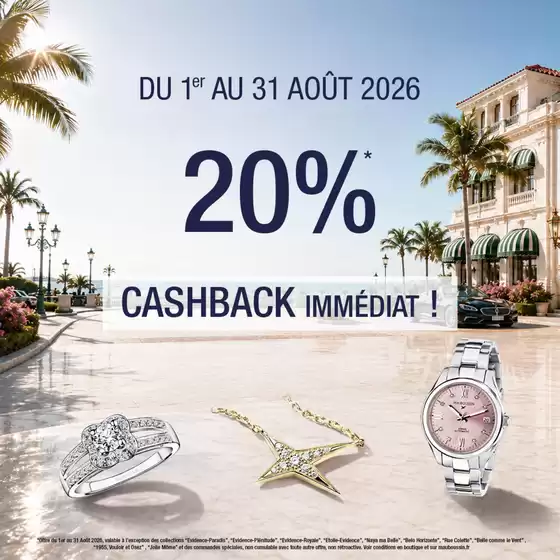 Catalogue Mauboussin | 20% de remise immédiate | 2026-08-11T00:00:00.000Z - 2026-08-31T00:00:00.000Z