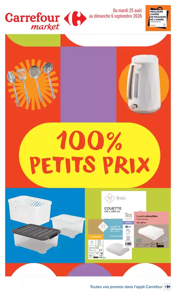Catalogue Carrefour Market à Le Lardin-Saint-Lazare | 100 PETITS PRIX | 2026-08-25T00:00:00.000Z - 2026-09-06T00:00:00.000Z