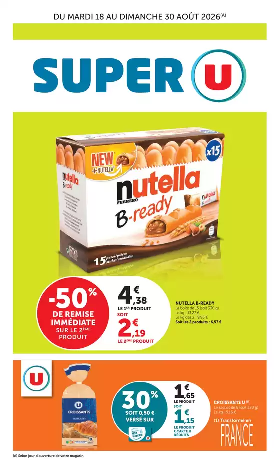 Catalogue Super U à Belgentier | Catalogue SUPER U | 2026-08-18T00:00:00.000Z - 2026-08-30T00:00:00.000Z
