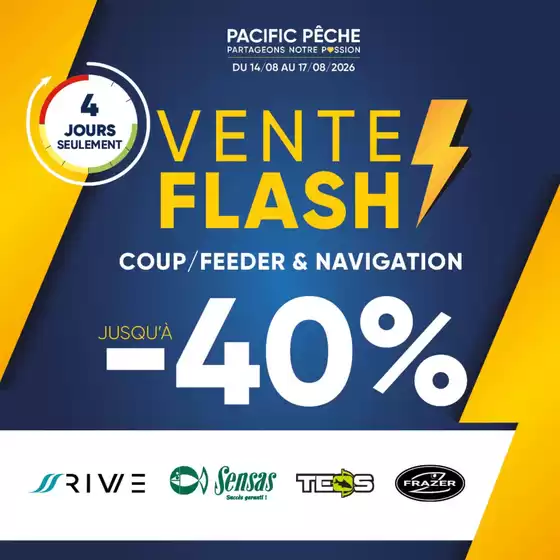 Catalogue Pacific Pêche | Vente Flash | 2026-08-14T00:00:00.000Z - 2026-08-17T00:00:00.000Z