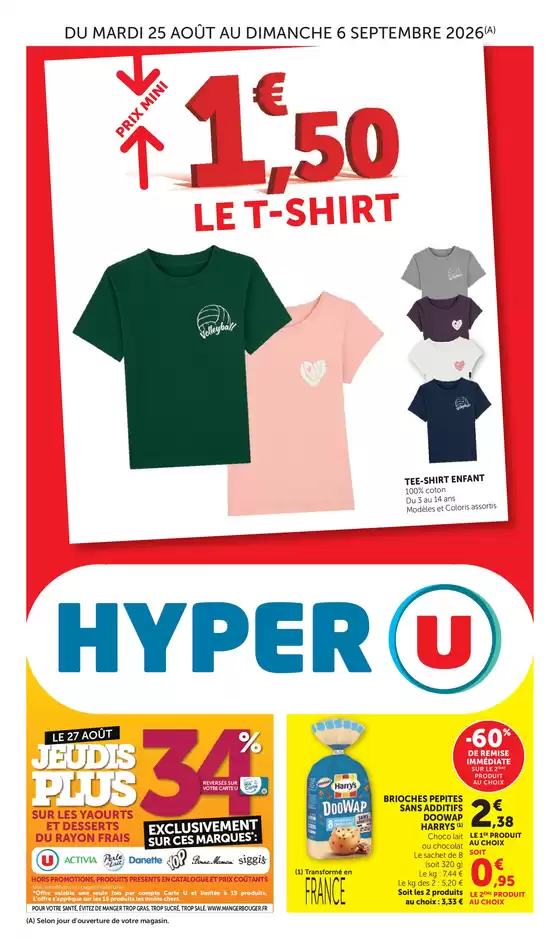 Catalogue Hyper U à Faches-Thumesnil | Catalogue HYPER U | 2026-08-25T00:00:00.000Z - 2026-09-06T00:00:00.000Z