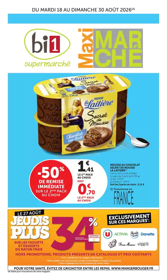 Catalogue Maximarché à Aoste | Super réductions sur des produits sélectionnés | 2026-08-18T00:00:00.000Z - 2028-08-30T00:00:00.000Z