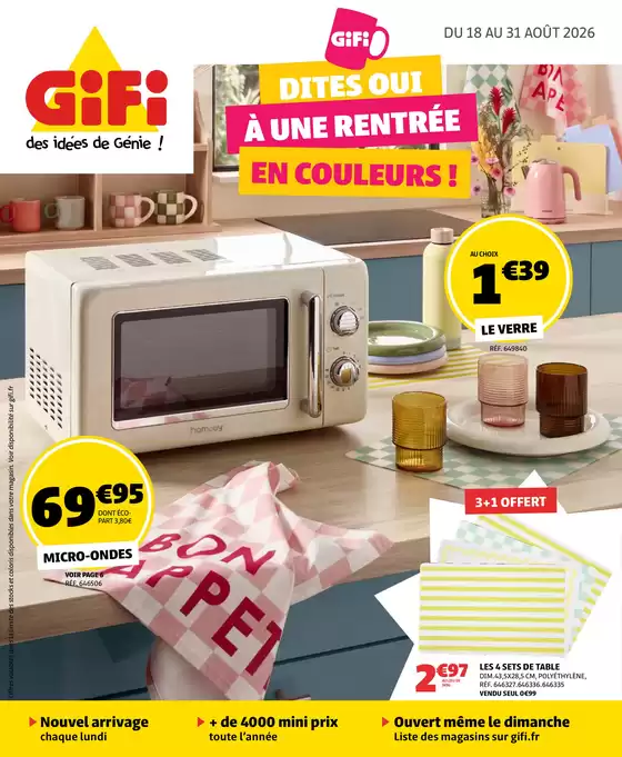 Catalogue Gifi à | Catalogue Gifi | 2026-08-18T00:00:00.000Z - 2026-08-31T00:00:00.000Z
