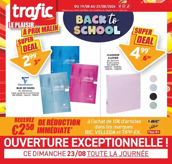 Catalogue Trafic à Le Luc | Back to school | 2026-08-18T00:00:00.000Z - 2026-08-23T00:00:00.000Z
