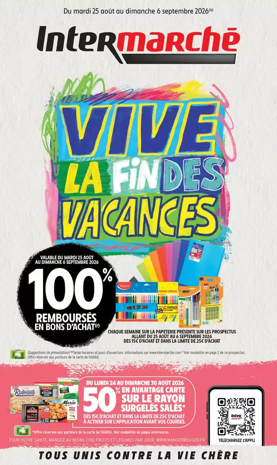 Catalogue Intermarché Contact à Mazan | TF SEPTEMBRE 1 RENTREE | 2026-08-25T00:00:00.000Z - 2026-09-06T00:00:00.000Z