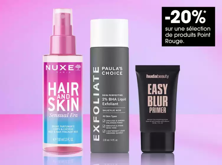 Catalogue Sephora | -20% sur une sélection de produits Point Rouge | 2026-08-18T00:00:00.000Z - 2026-08-24T00:00:00.000Z