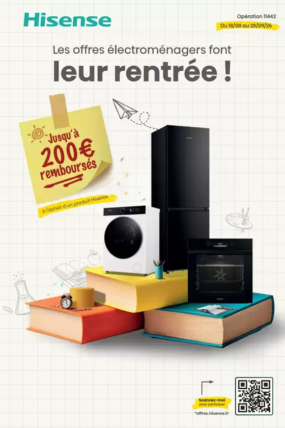 Catalogue Pulsat | OFFRE Hisense: jusqu'à 200€ remboursés ! | 2026-08-18T00:00:00.000Z - 2026-09-28T00:00:00.000Z