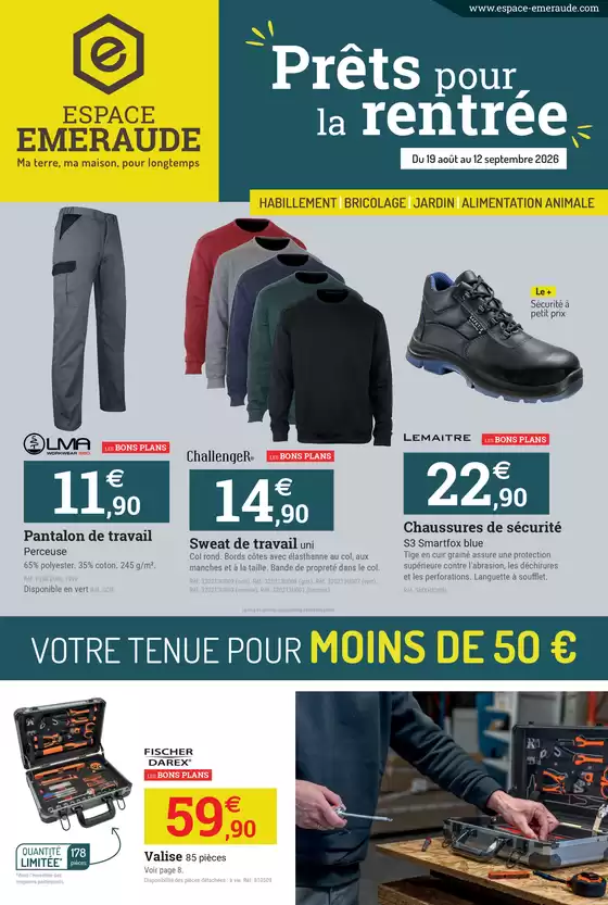 Catalogue Espace emeraude à Nantes | Catalogue rentrée : Prêts pour la rentrée | 2026-08-19T00:00:00.000Z - 2026-09-12T00:00:00.000Z