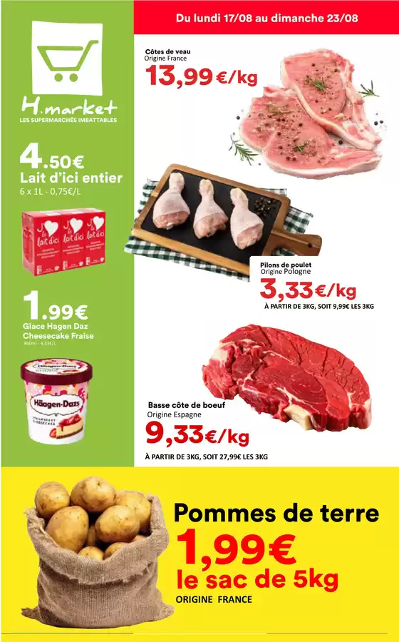 Catalogue Hmarket à Courcelles-lès-Lens | Flyer S34 V4 corrige | 2026-08-17T00:00:00.000Z - 2026-08-23T00:00:00.000Z